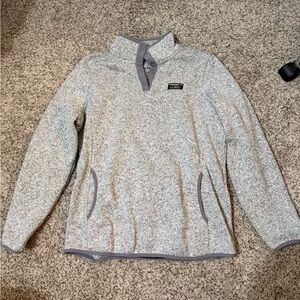 Women’s L.L.Bean Sweater 1/4 Snap Fleece Pullover